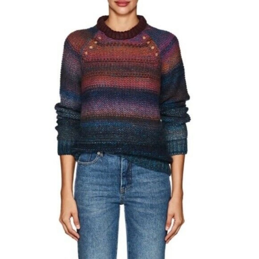 Zadig & Voltaire Kong Sweater Raglan Multicolor S - Picture 1 of 6